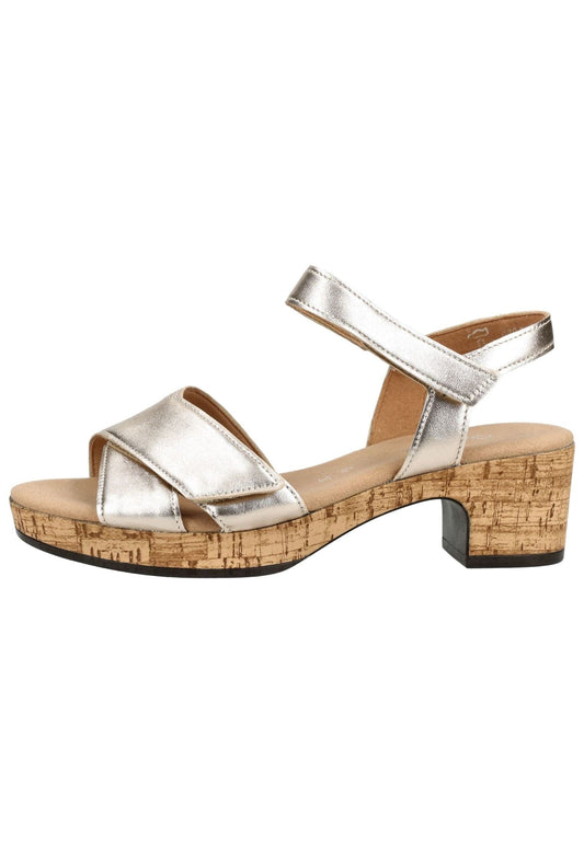 Gabor Comfort Sandalen Leder Gold