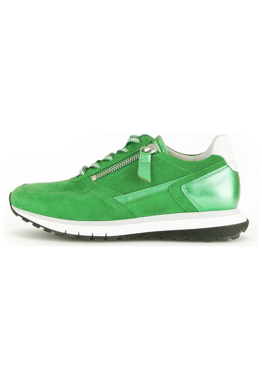 Gabor Comfort Sneaker Leder Weiß/Grün