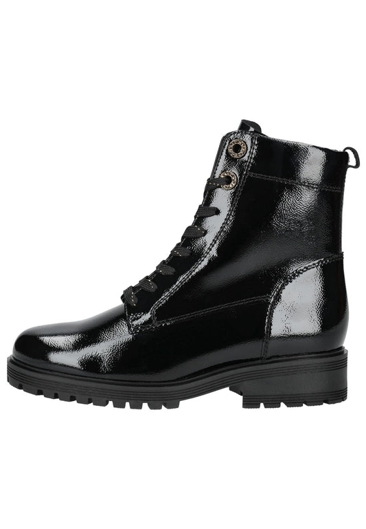 Gabor Comfort Stiefelette Leder Schwarz Lack