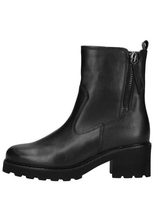 Gabor Comfort Stiefelette Leder Schwarz Warmfutter
