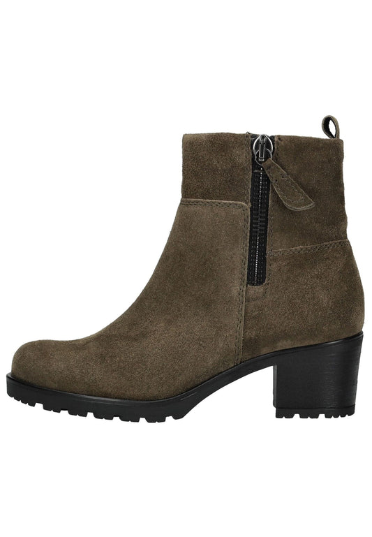 Gabor Comfort Stiefelette Veloursleder Olive