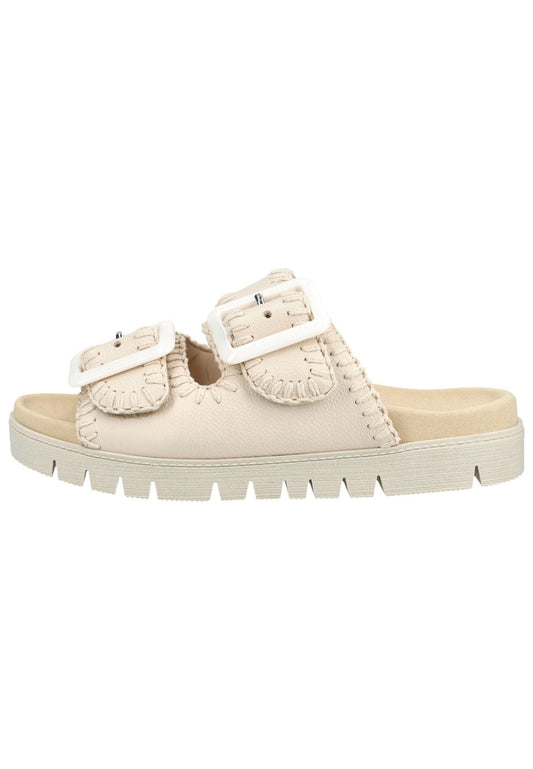 Gabor Pantoletten Leder Creme