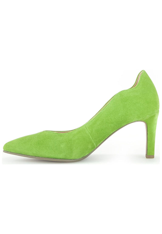 Gabor Pumps Veloursleder Hellgrün