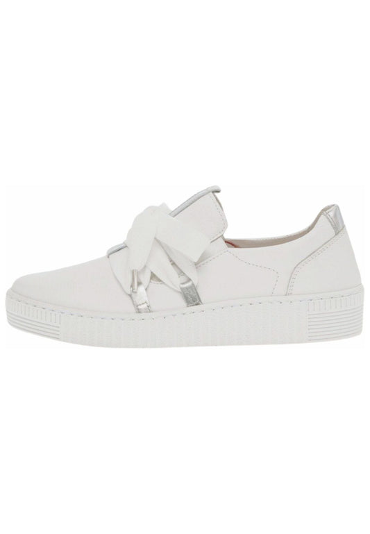 Gabor Sneaker Leder Weiß/Silber