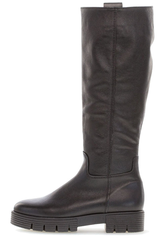 Gabor Stiefel Glattleder Schwarz Warmfutter