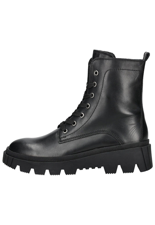 Gabor Stiefelette Glattleder Schwarz Warmfutter