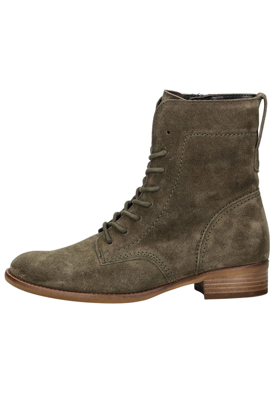 Gabor Stiefelette Veloursleder Olive