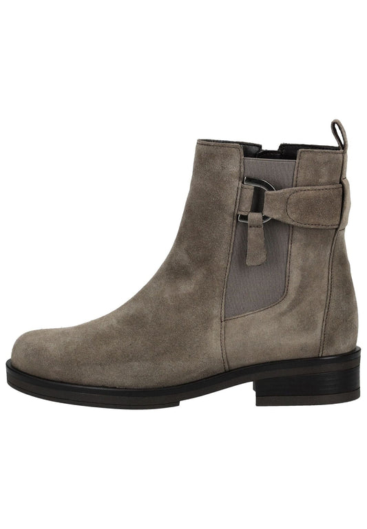 Gabor Stiefelette Veloursleder/Textil Braun/Grau