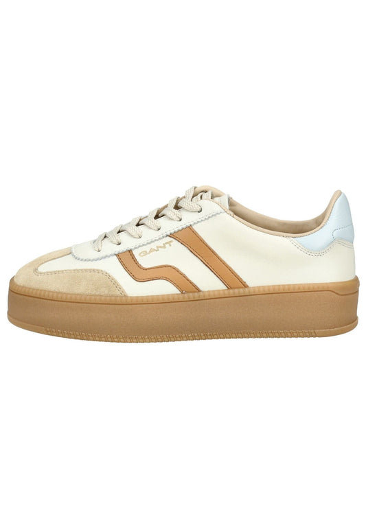 GANT Sneaker Leder Weiß/Braun