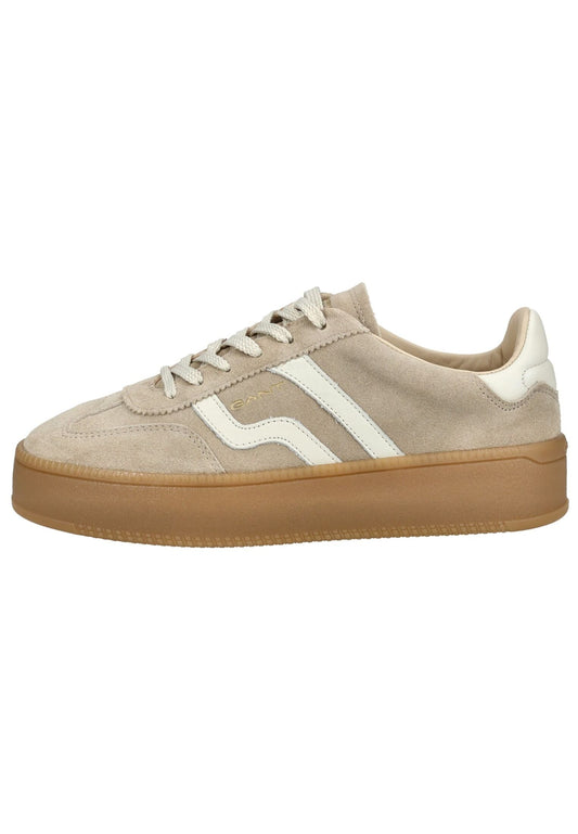 GANT Sneaker Veloursleder Beige/Weiß