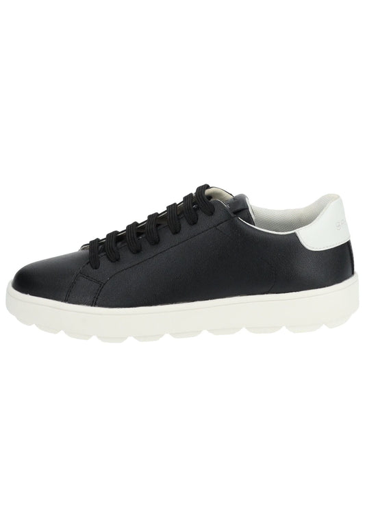 Geox Sneaker Leder Schwarz/Weiß
