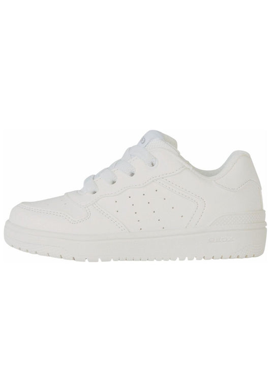 Geox Sneaker Lederimitat/Textil Weiß