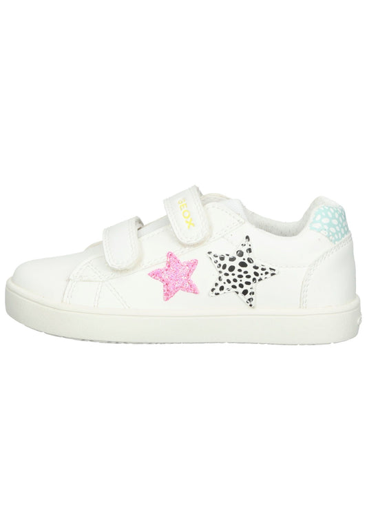 Geox Sneaker Lederimitat/Textil Weiß