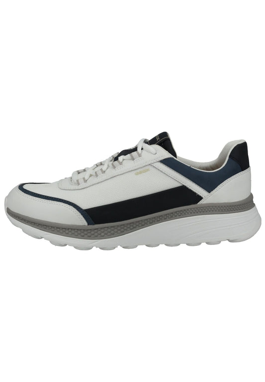 Geox Sneaker Lederimitat/Textil Weiß/Navy