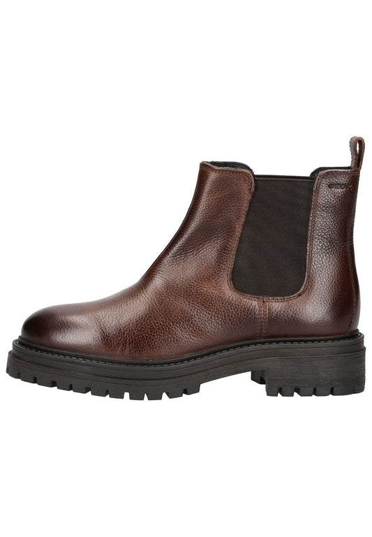 Geox Stiefelette Leder/Textil Braun