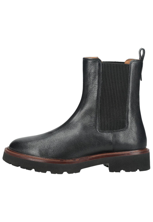 Geox Stiefelette Leder/Textil Schwarz