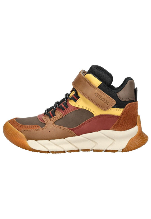 Geox Stiefelette Lederimitat/Textil Braun