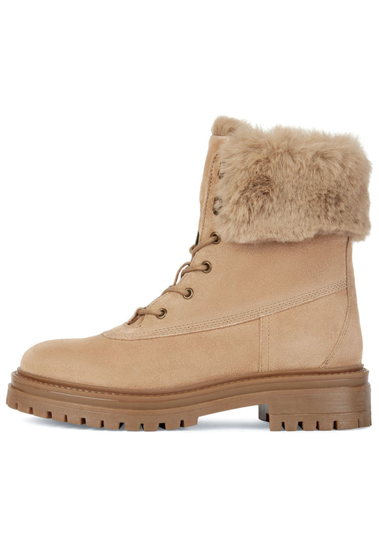 Geox Stiefelette Veloursleder/Textil Toffee