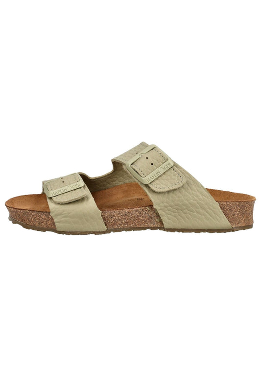 Haflinger Hausschuhe Leder Beige