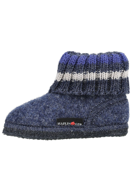 Haflinger Hausschuhe Wolle Jeans