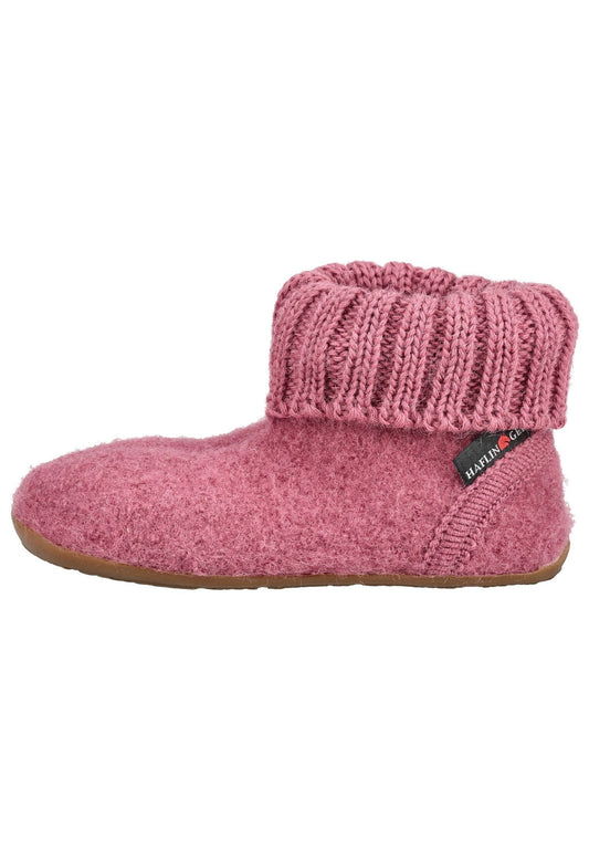 Haflinger Hausschuhe Wolle Rose