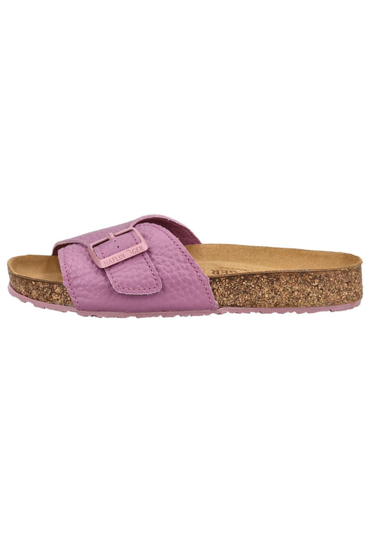 Haflinger Pantoletten Leder Pink