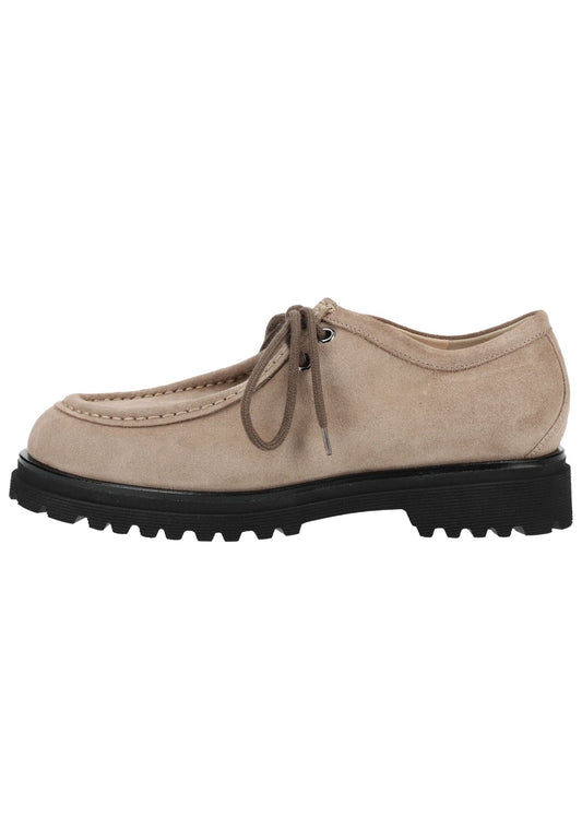 HASSIA Halbschuhe Veloursleder Taupe