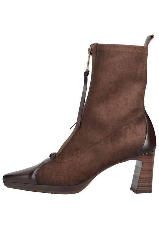 HISPANITAS Stiefelette Veloursleder/Textil Espresso