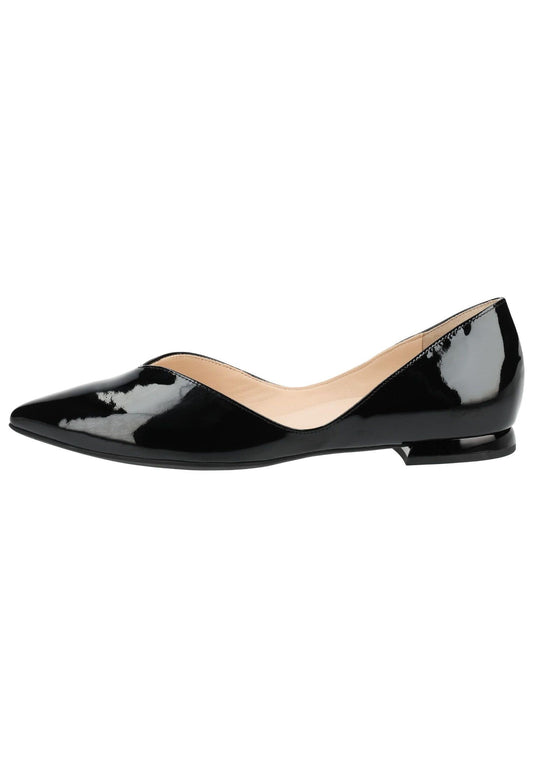 Högl Ballerinas Leder Schwarz Lack