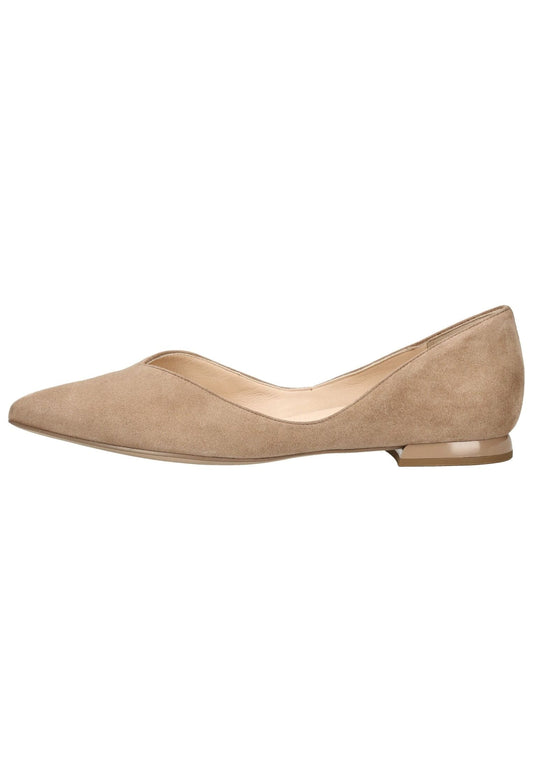 Högl Ballerinas Veloursleder Taupe