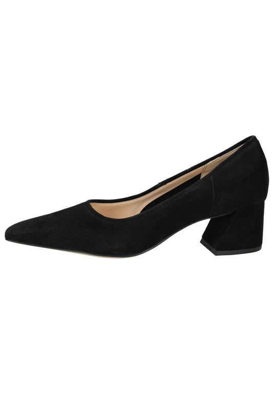 Högl Pumps Veloursleder Schwarz/Schwarz