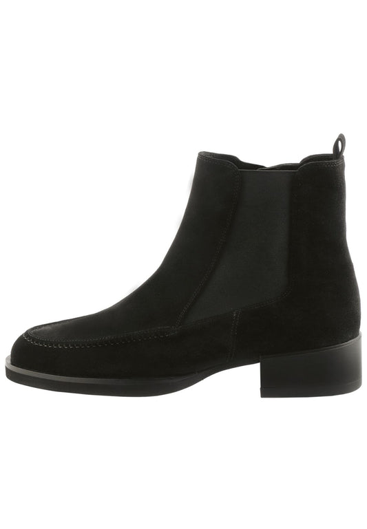 Högl Stiefelette Veloursleder Schwarz