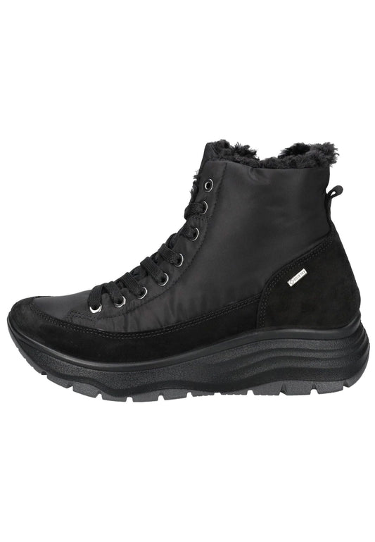 IGI&CO Stiefelette Nubukleder/Textil Schwarz