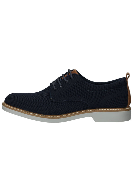 IMAC Halbschuhe Leder/Textil Blau/Braun
