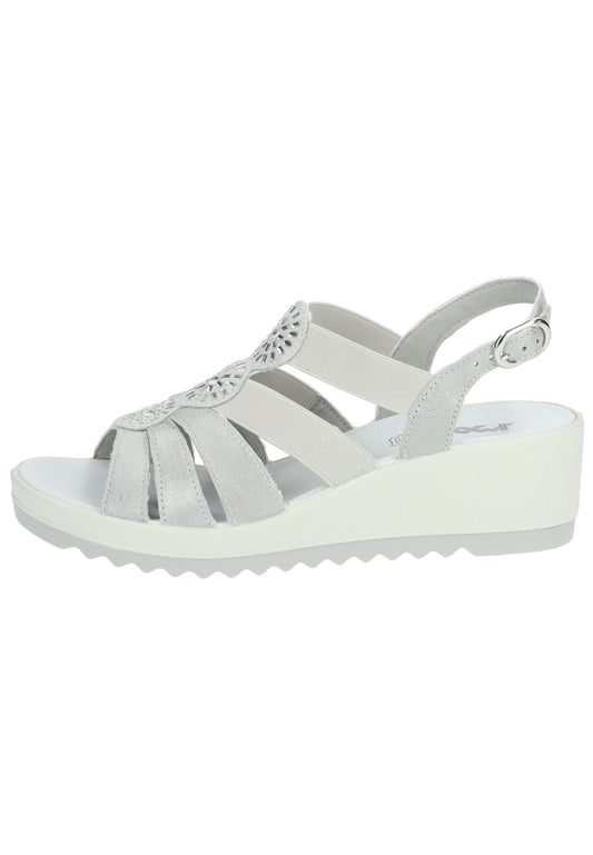 IMAC Sandalen Leder Silber/Grau