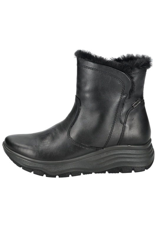 IMAC Stiefelette Nappaleder Schwarz Warmfutter