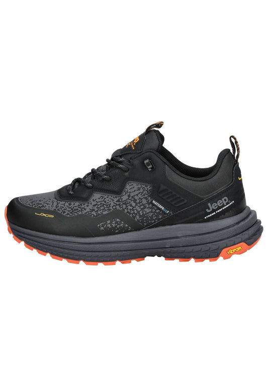 JEEP Sneaker Lederimitat/Textil Schwarz Kombi