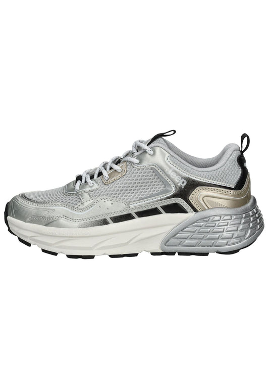 JEEP Sneaker Lederimitat/Textil Silber