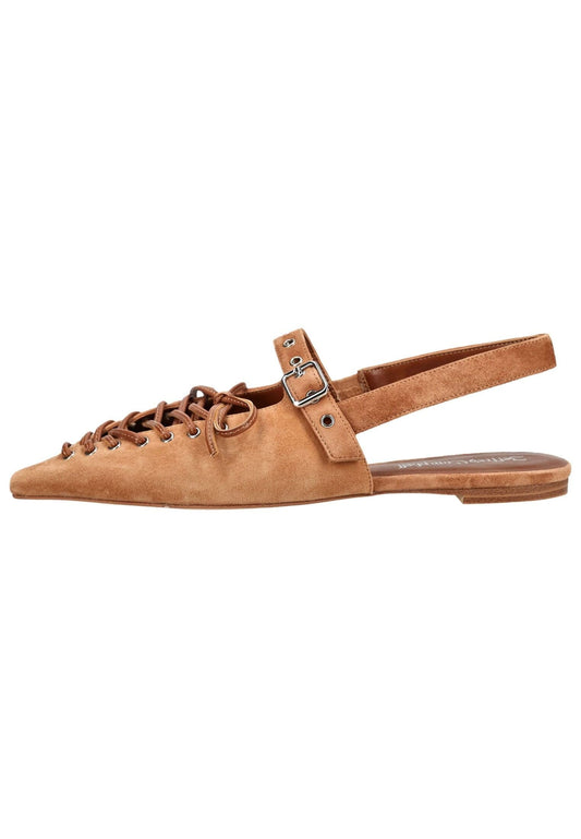 Jeffrey Campbell Ballerinas Leder Tan