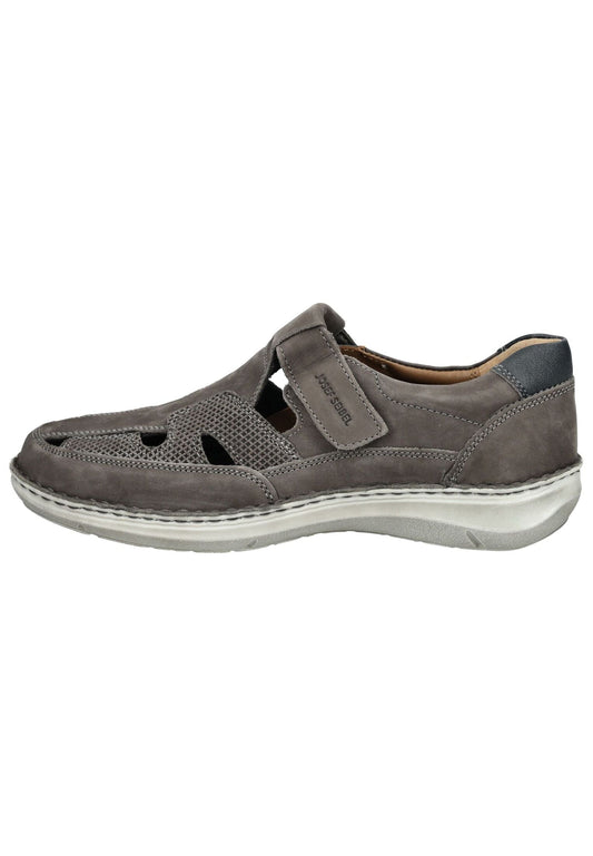 Josef Seibel Halbschuhe Leder Grau