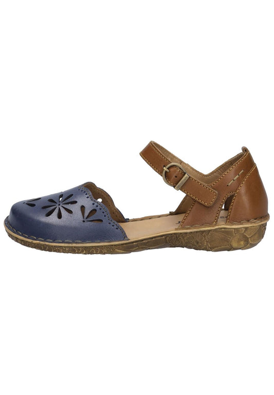 Josef Seibel Sandalen Leder Blau/Braun