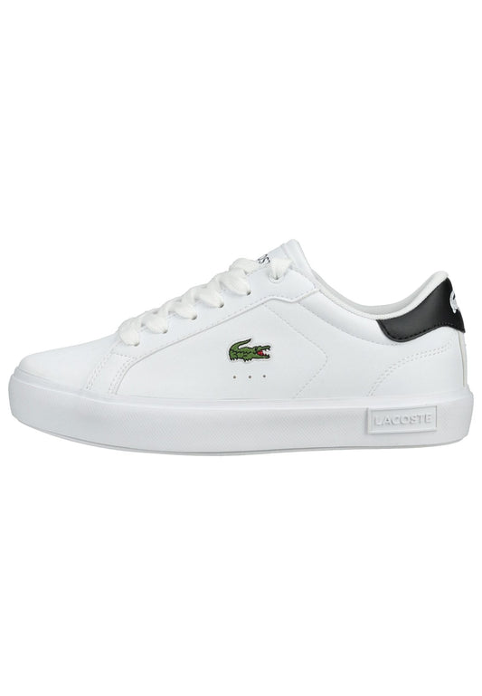 Lacoste Sneaker Lederimitat Weiß/Schwarz