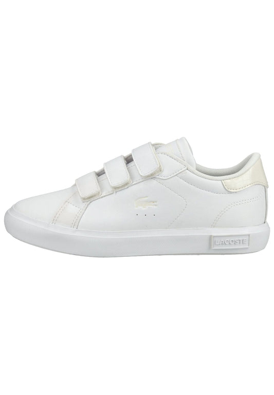 Lacoste Sneaker Lederimitat Weiß/Weiß