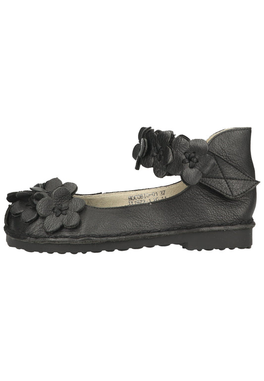 Laura Vita Ballerinas Leder Schwarz