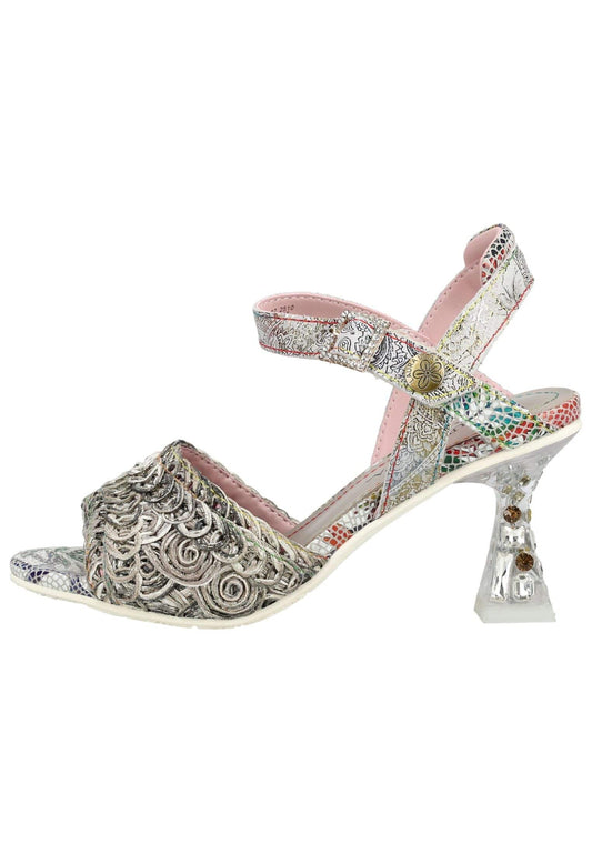 Laura Vita Pumps Leder/Textil Grau
