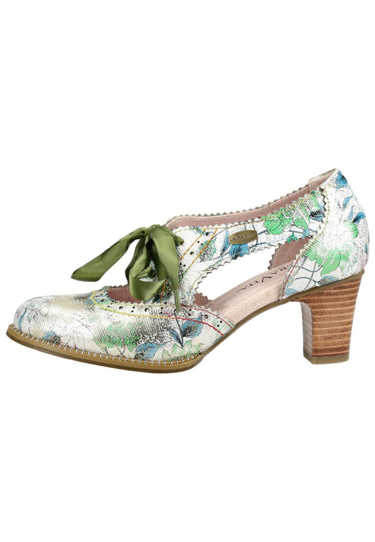 Laura Vita Pumps Leder/Textil Grün