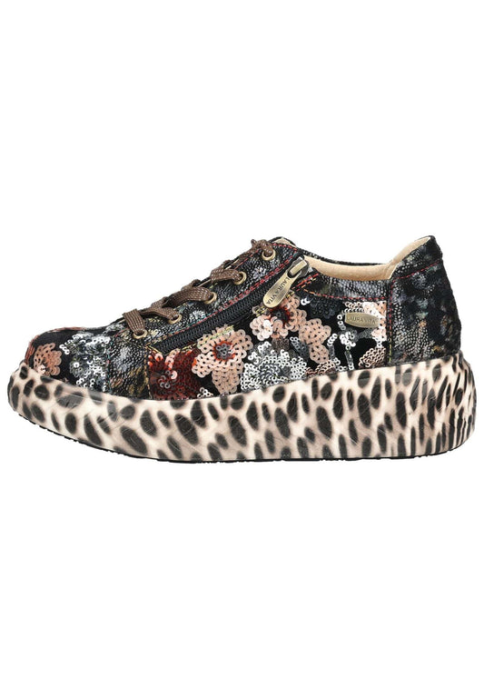 Laura Vita Sneaker Leder/Textil Schwarz Multi