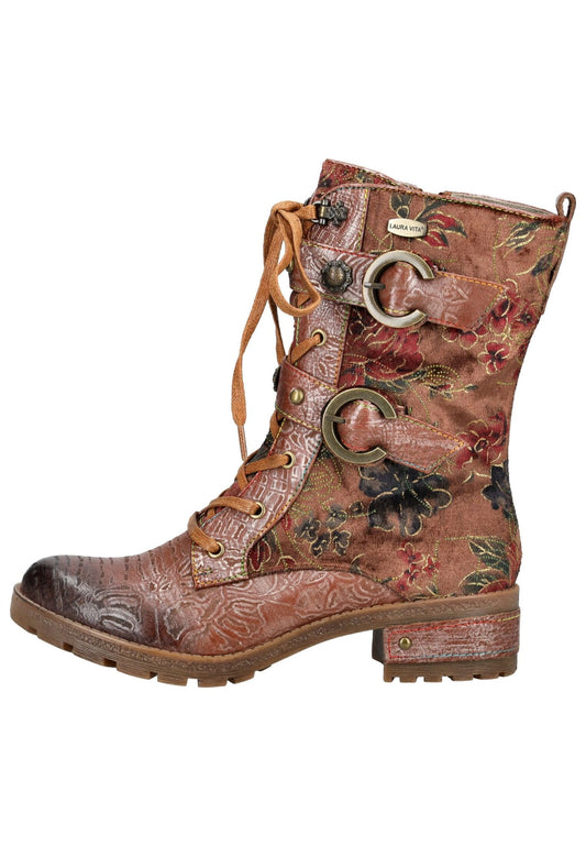 Laura Vita Stiefel Leder/Textil Camel