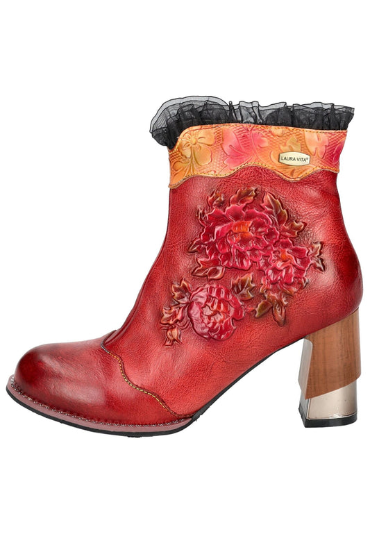 Laura Vita Stiefelette Leder Rot