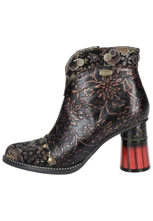 Laura Vita Stiefelette Leder/Textil Cafe